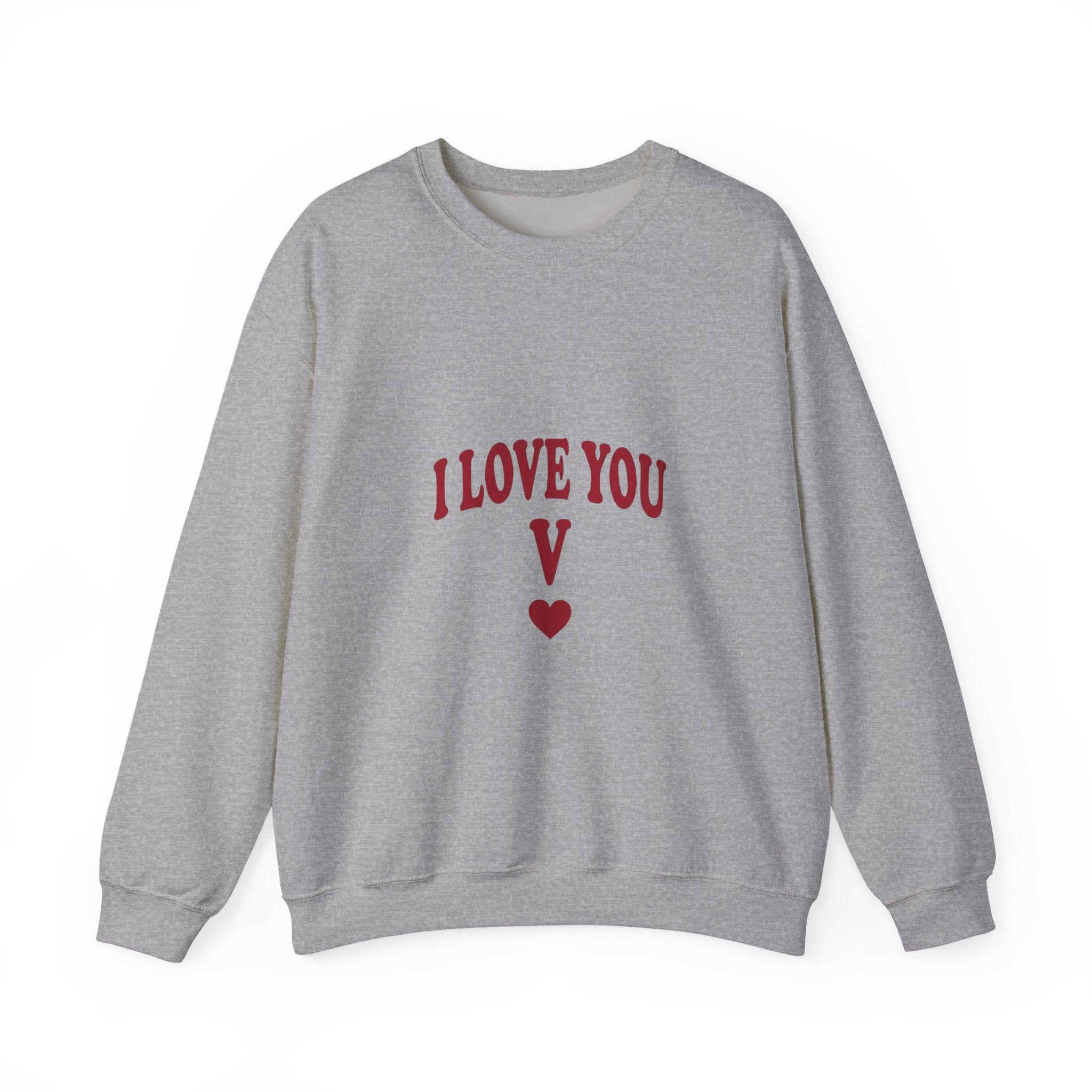 I Love You V sweatshirt | Y2K slogan, nostalgic typography