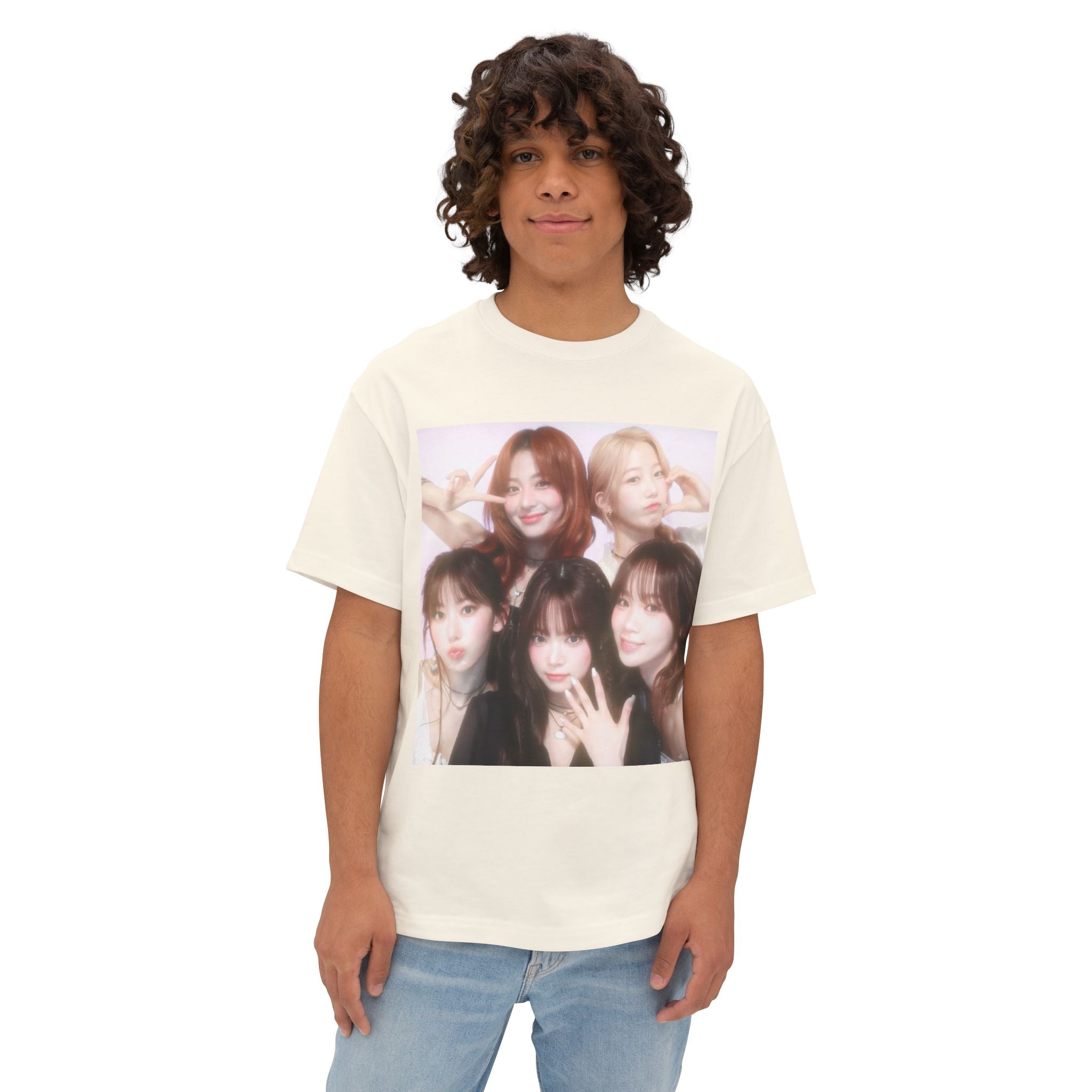 Photo-Print Boxy Tee — Kpop girl group Graphic T-Shirt