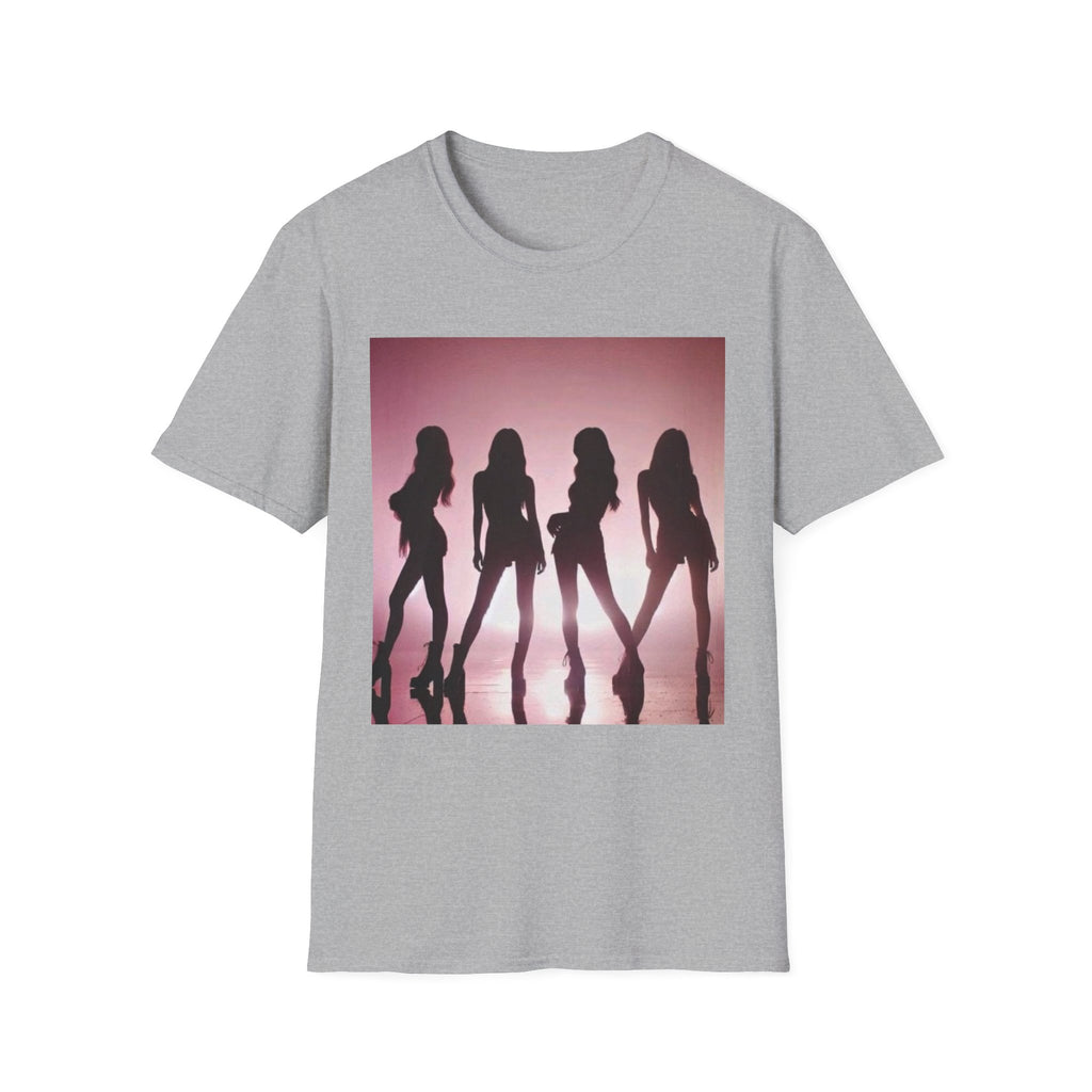 Silhouette Graphic T-Shirt – Retro Pink Dance Crew Tee