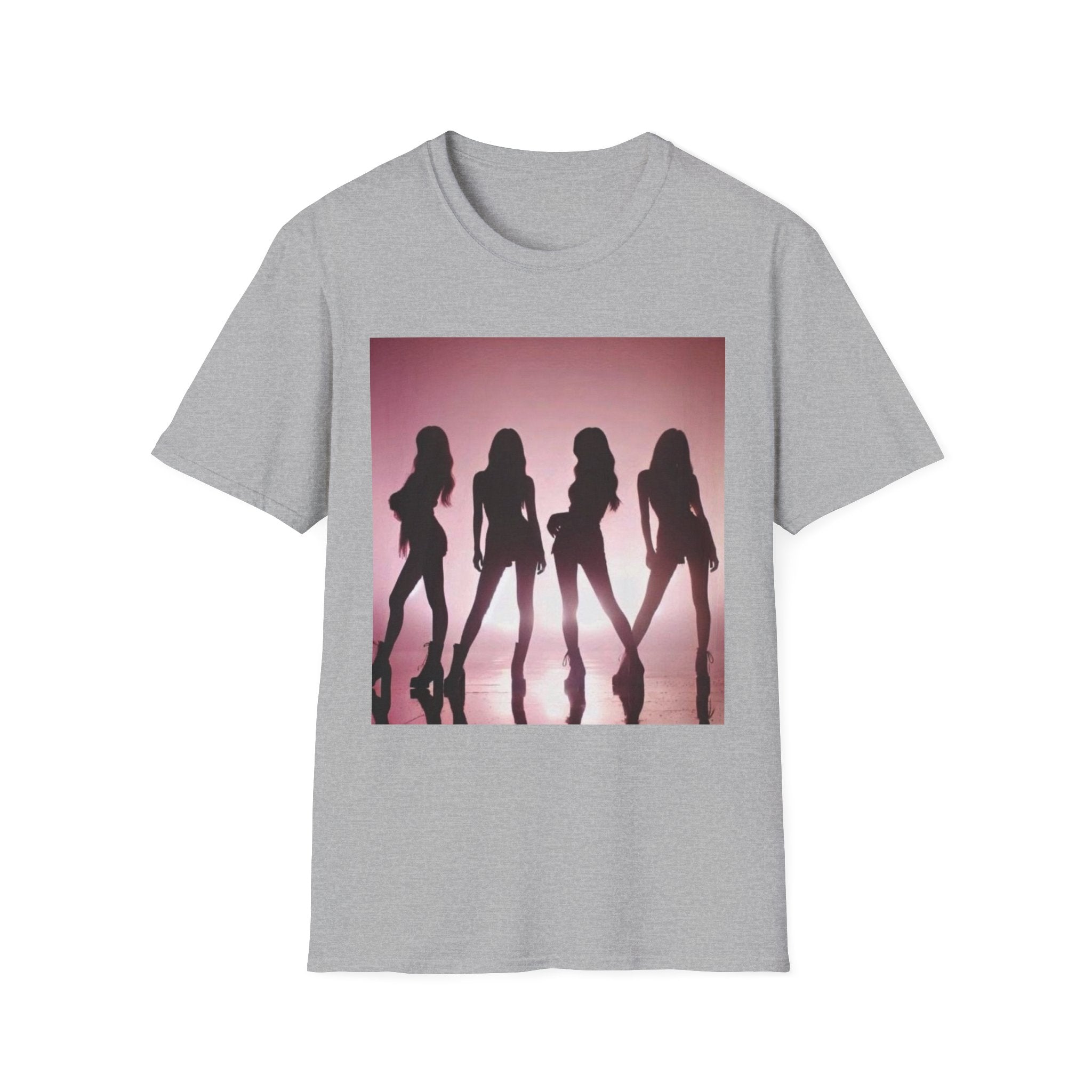 Silhouette Graphic T-Shirt – Retro Pink Dance Crew Tee