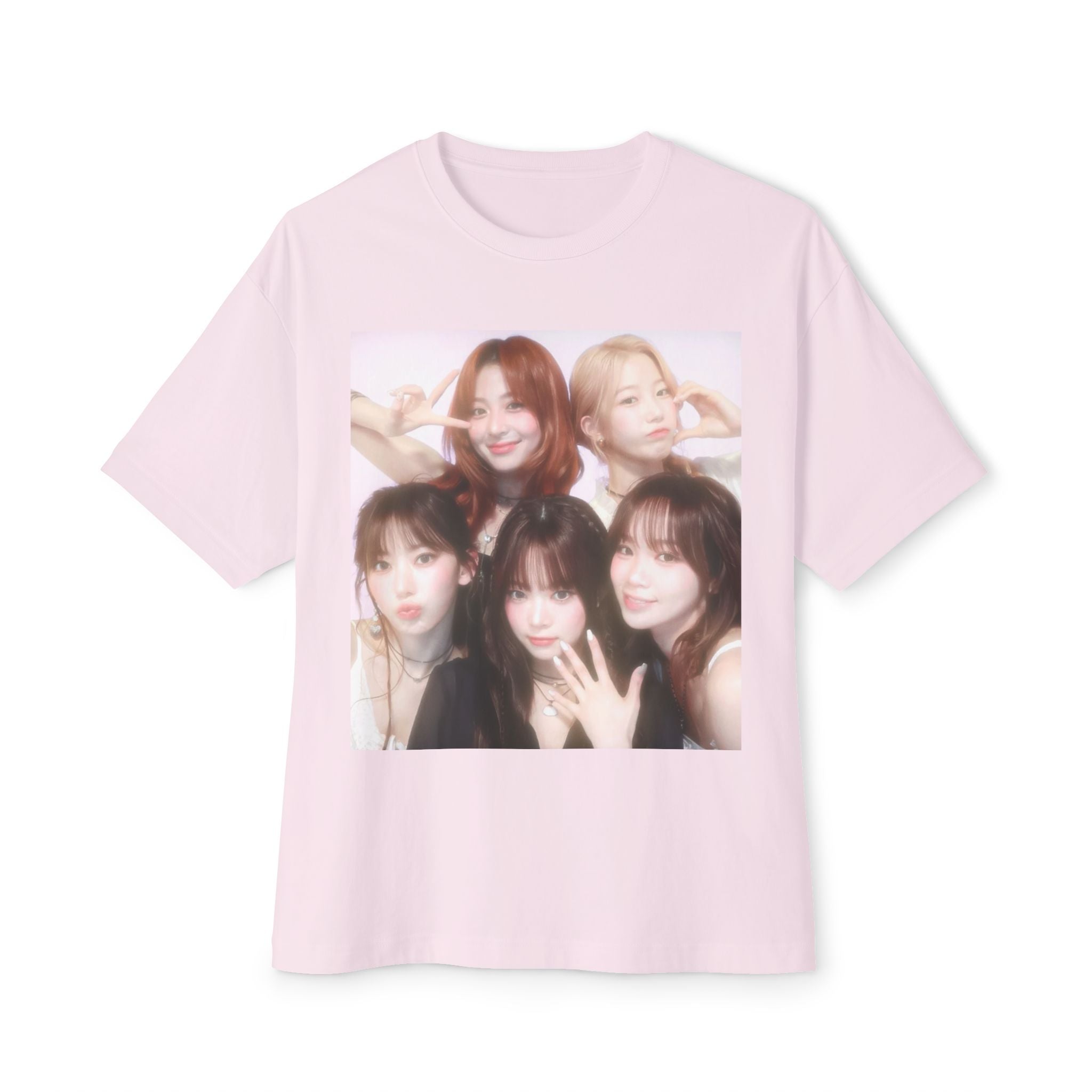 Photo-Print Boxy Tee — Kpop girl group Graphic T-Shirt