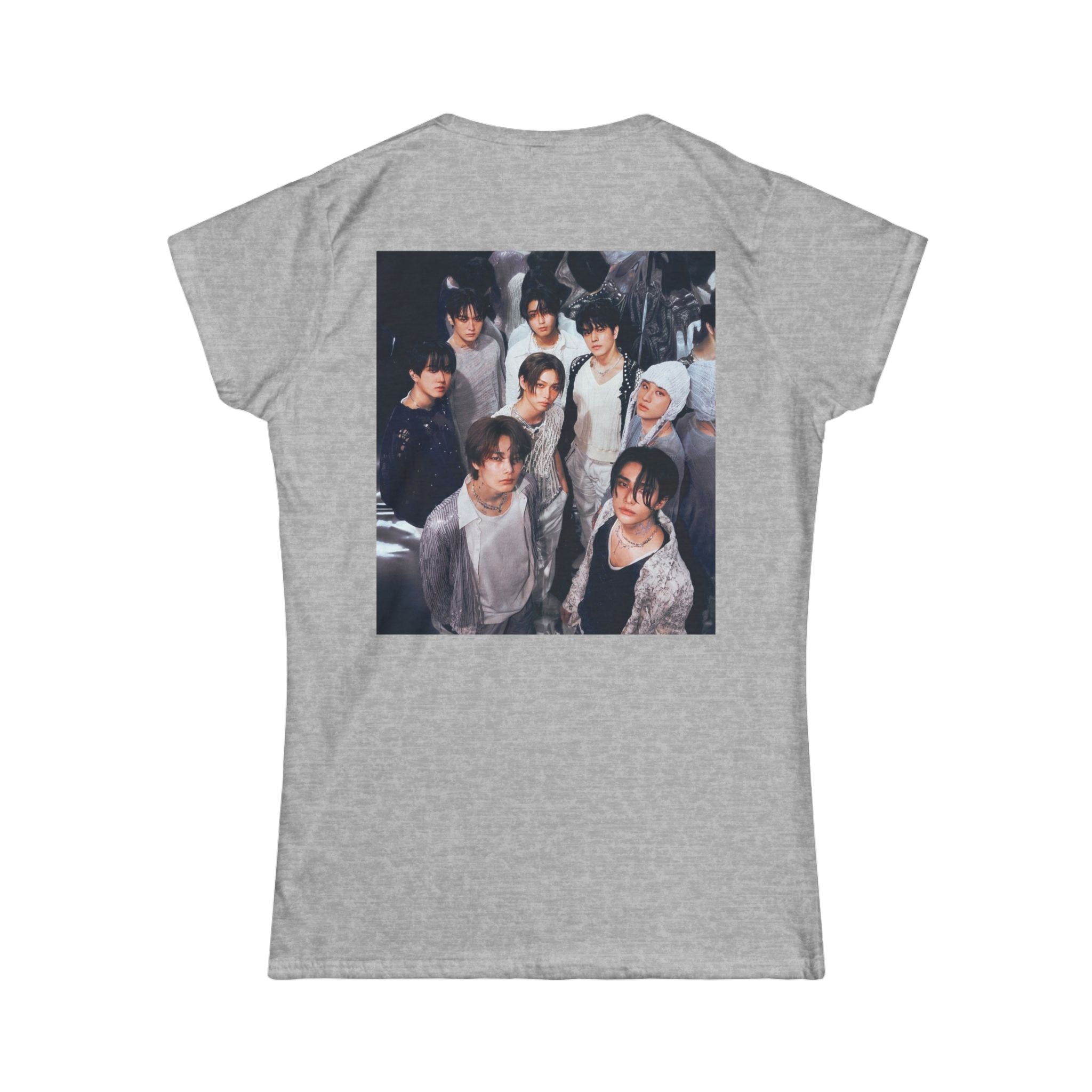 BoyKpopBand Photo Tee — 'Stray Kids' Heart Logo Women's Shirt