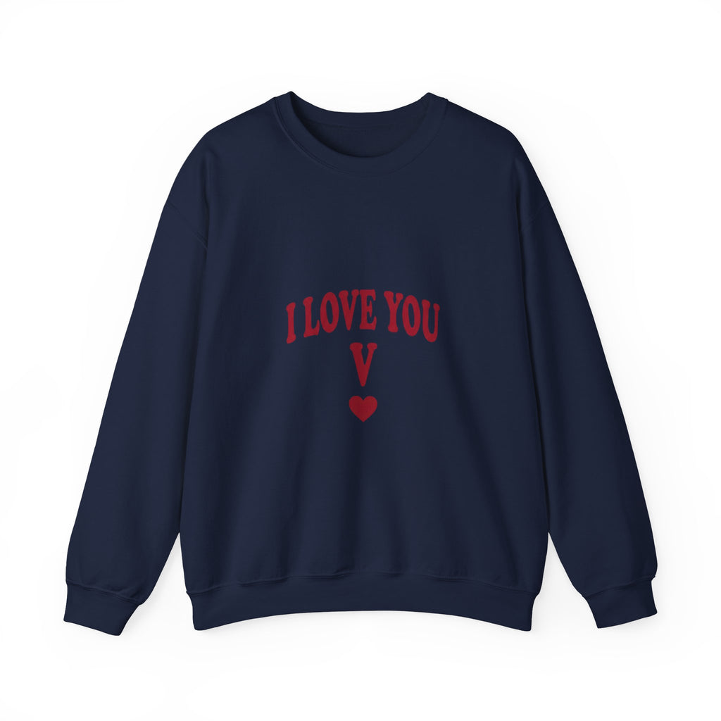 I Love You V sweatshirt | Y2K slogan, nostalgic typography