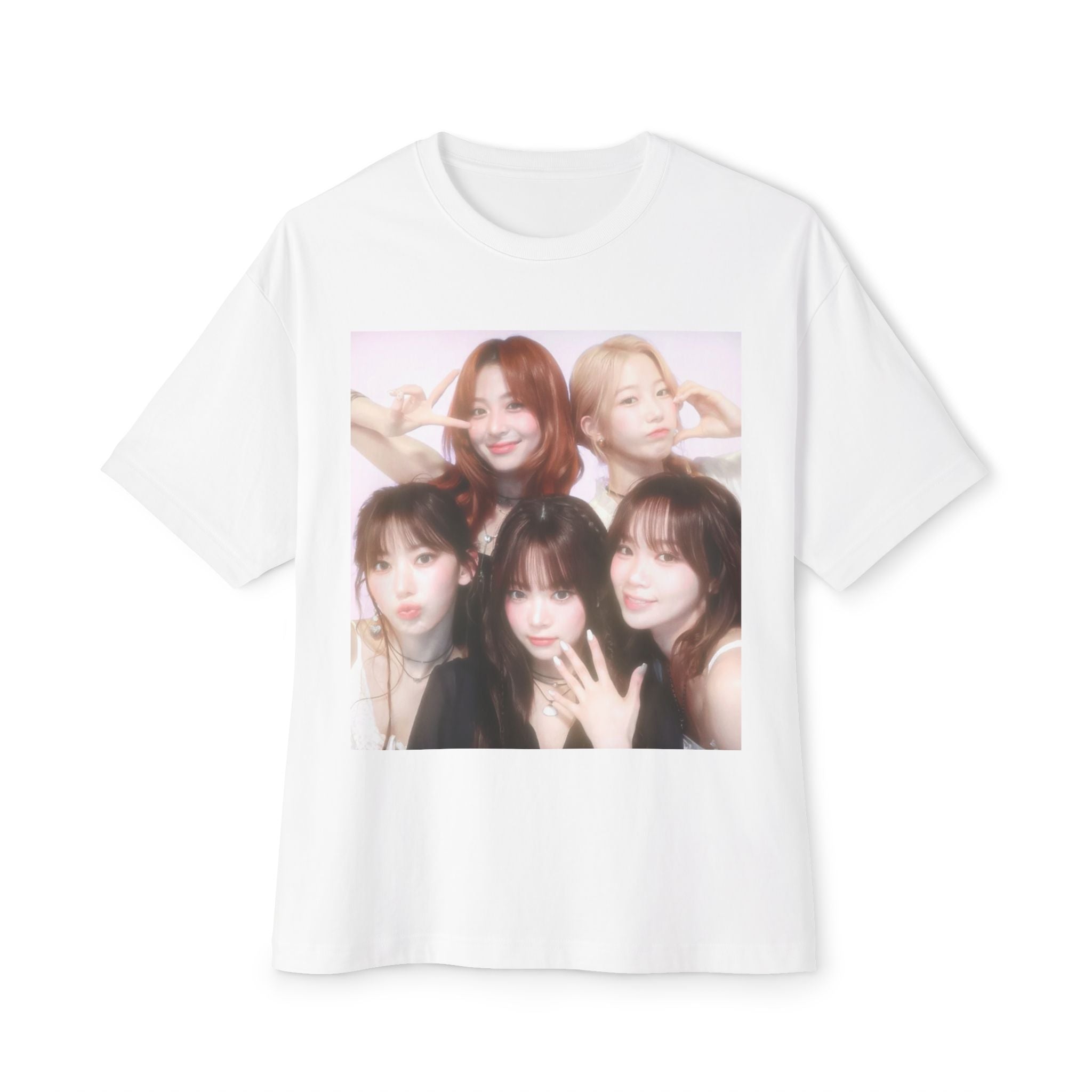 Photo-Print Boxy Tee — Kpop girl group Graphic T-Shirt