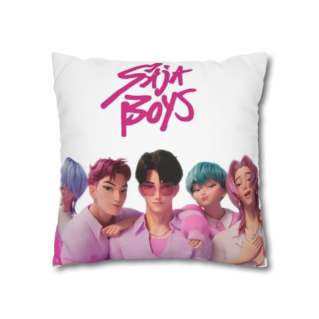Pastel K-Pop Group Square Pillowcase \Saja Boy