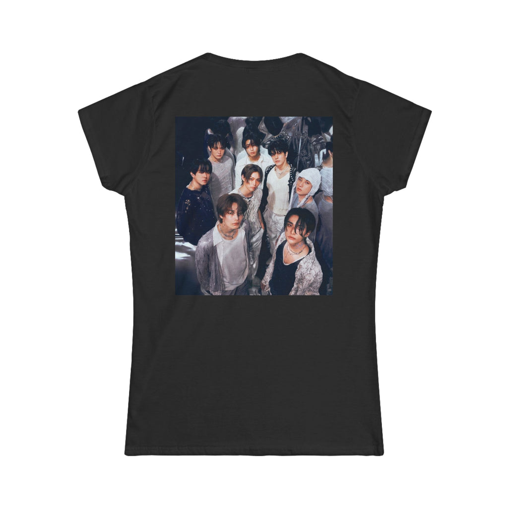 BoyKpopBand Photo Tee — 'Stray Kids' Heart Logo Women's Shirt