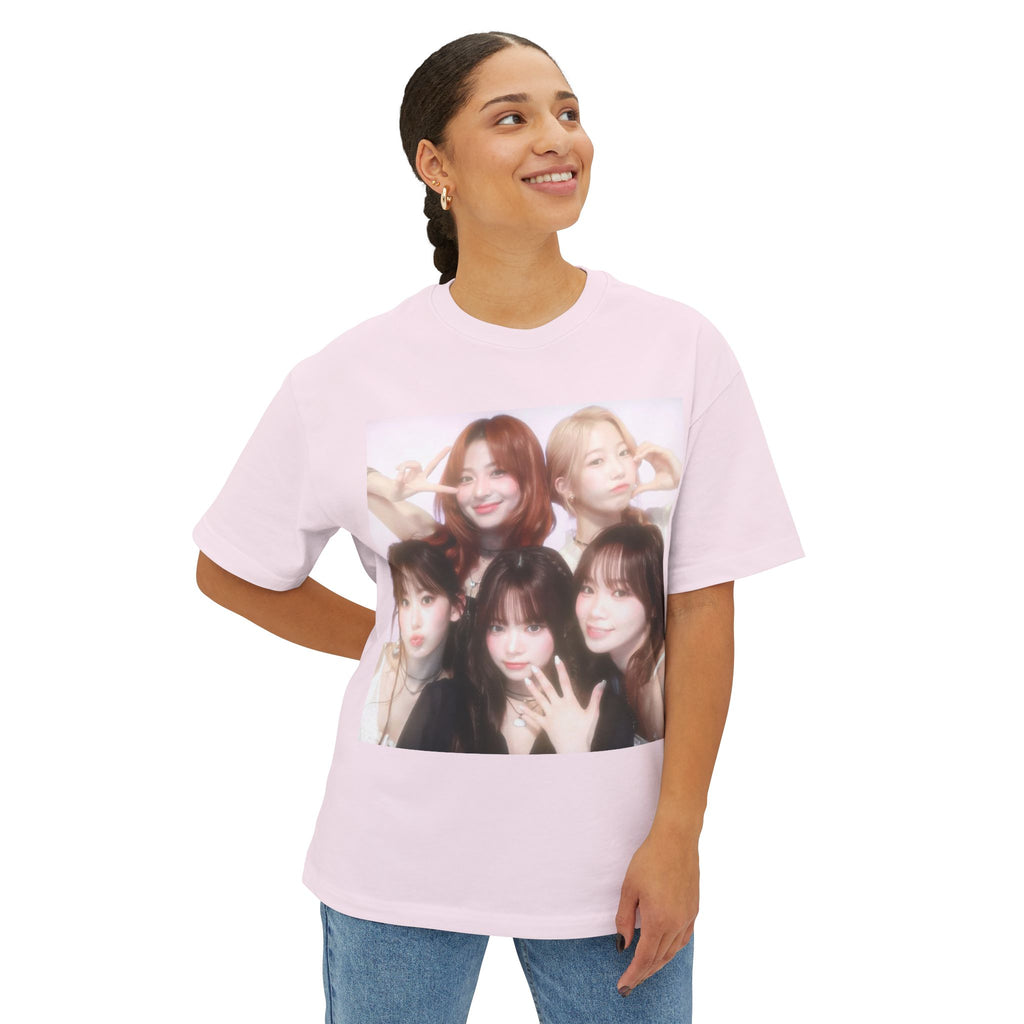 Photo-Print Boxy Tee — Kpop girl group Graphic T-Shirt