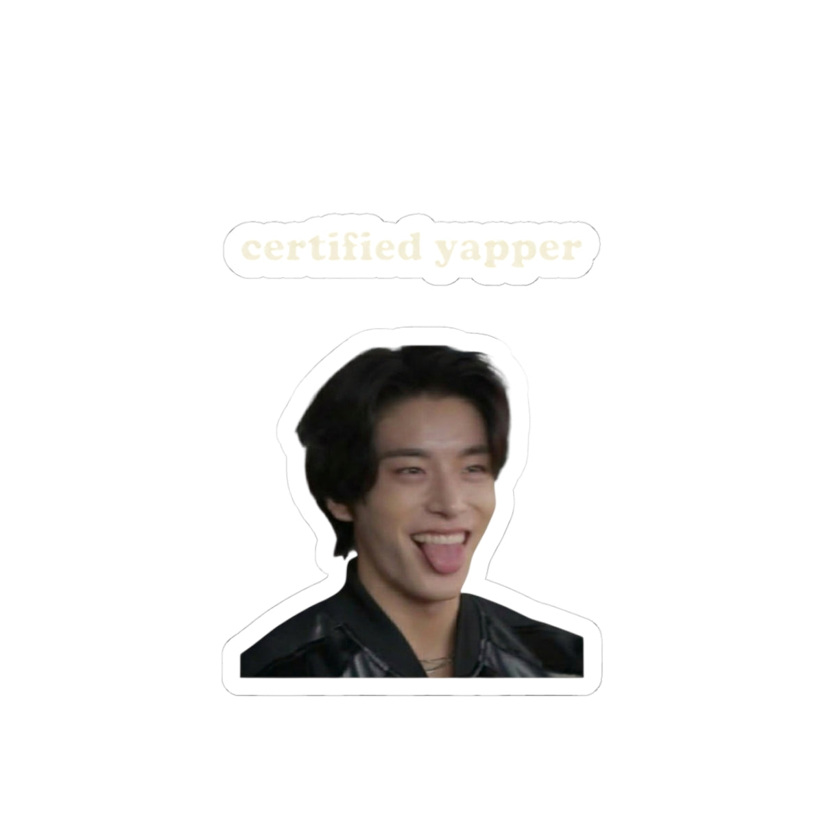 Playful Y2K Slogan Sticker | Kpop meme stickers