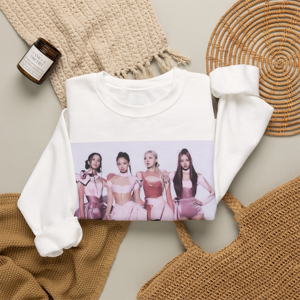 K-Pop Girl Group Photo Crewneck Sweatshirt