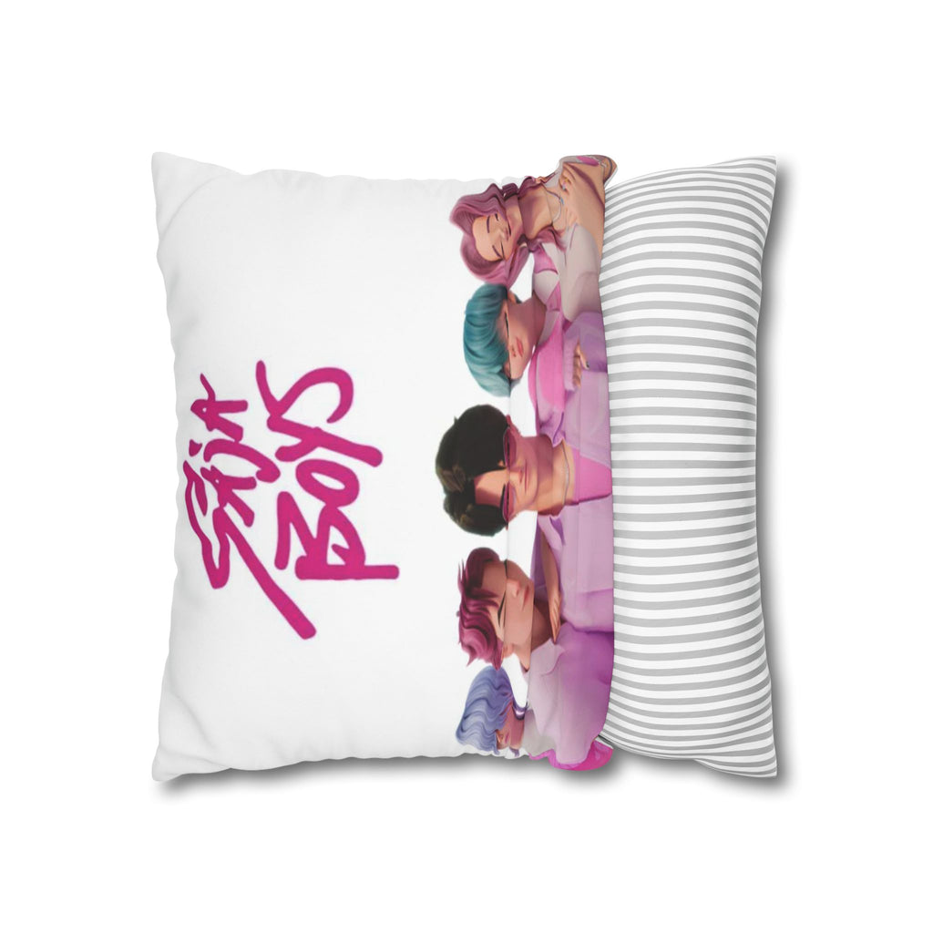 Pastel K-Pop Group Square Pillowcase \Saja Boy