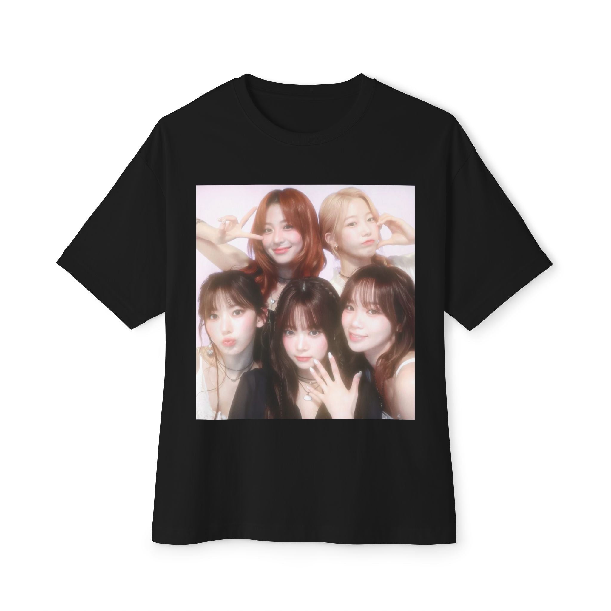 Photo-Print Boxy Tee — Kpop girl group Graphic T-Shirt