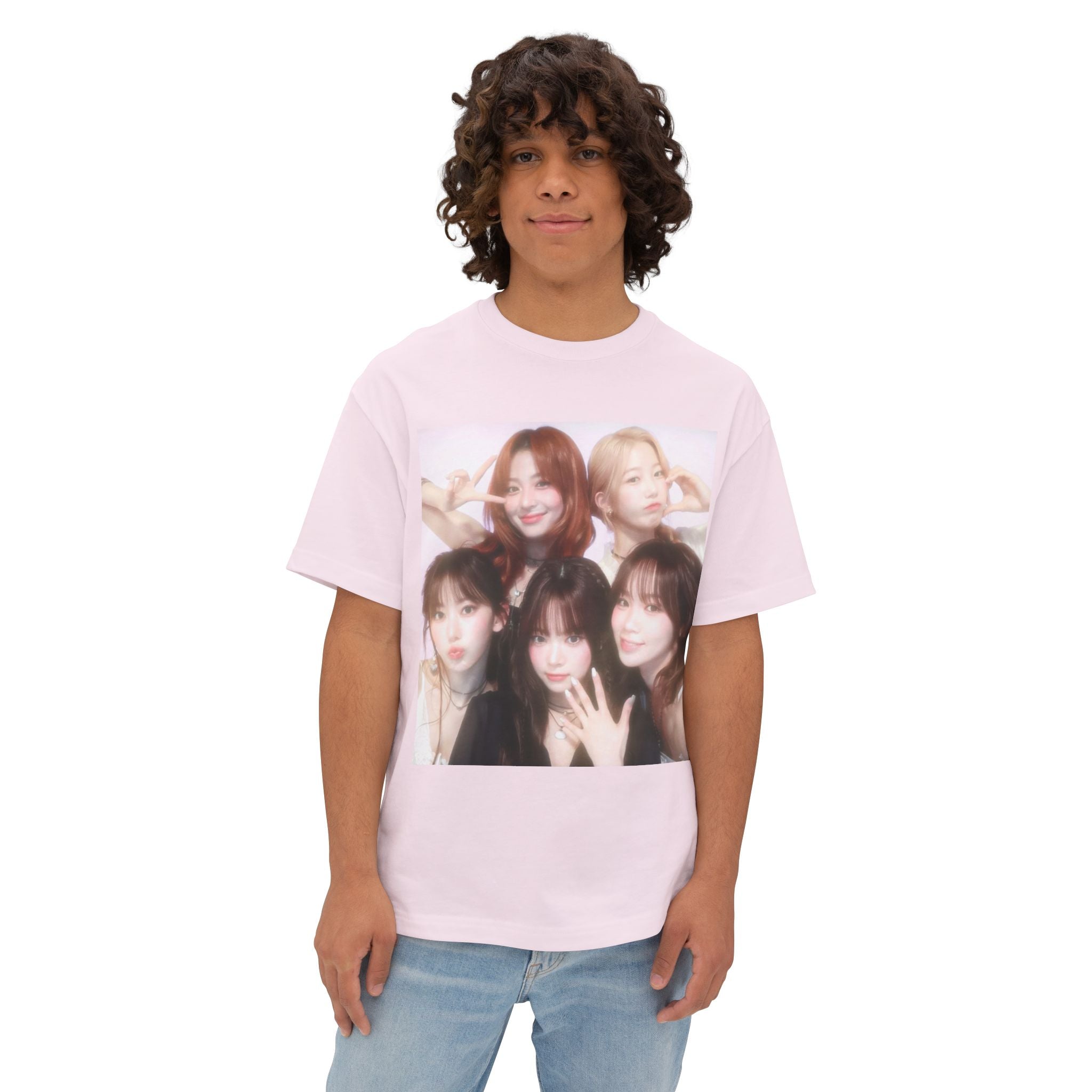 Photo-Print Boxy Tee — Kpop girl group Graphic T-Shirt