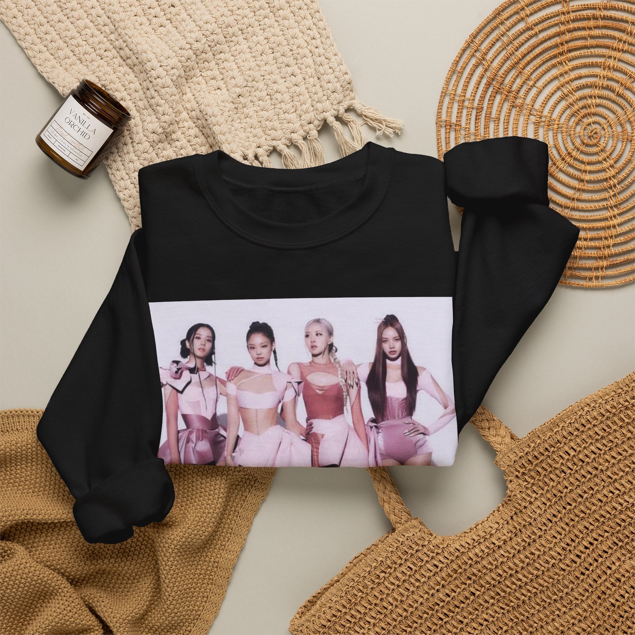 K-Pop Girl Group Photo Crewneck Sweatshirt