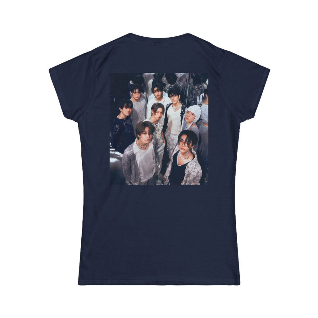 BoyKpopBand Photo Tee — 'Stray Kids' Heart Logo Women's Shirt