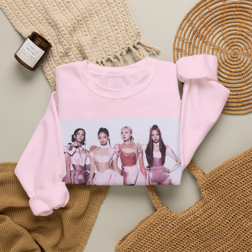 K-Pop Girl Group Photo Crewneck Sweatshirt