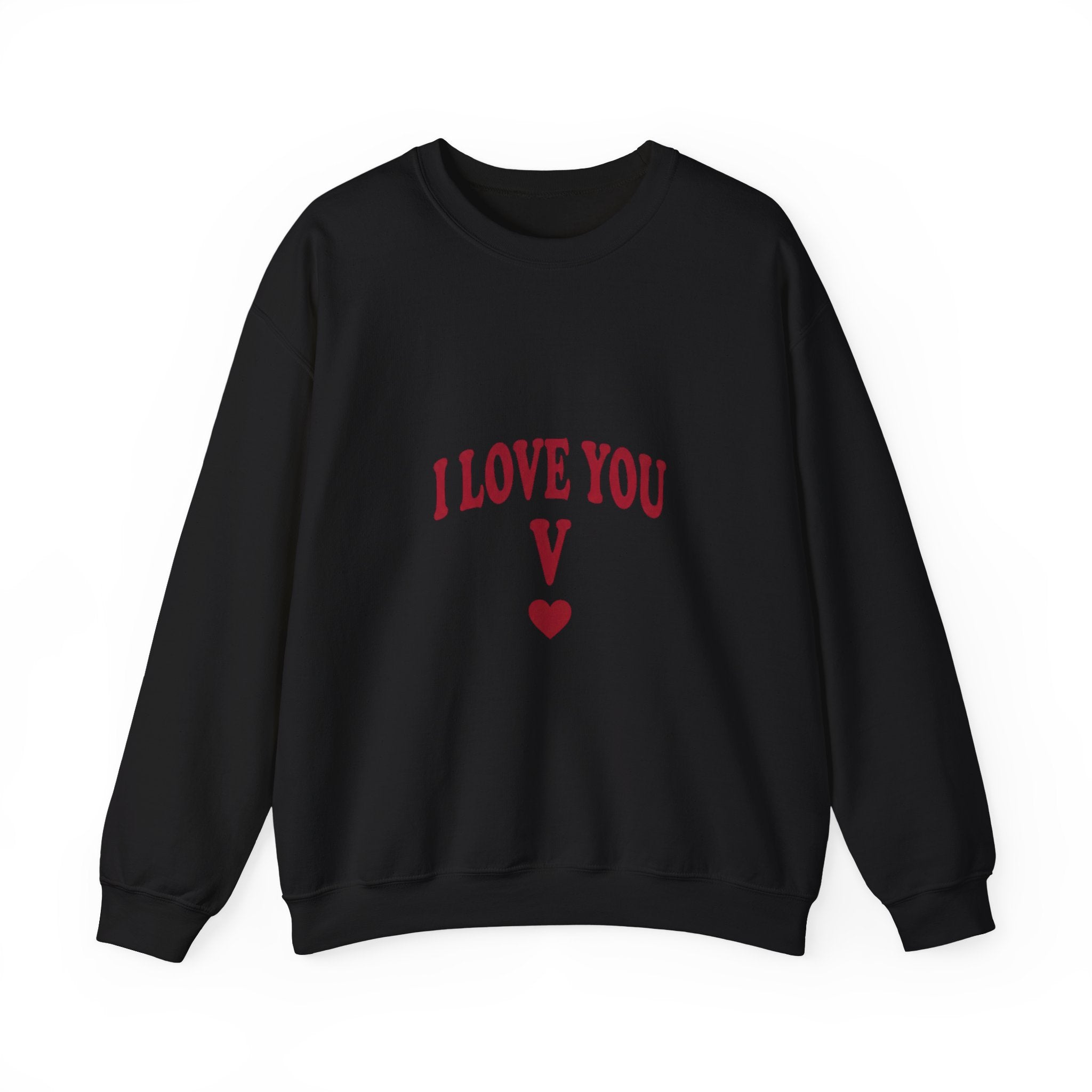 I Love You V sweatshirt | Y2K slogan, nostalgic typography