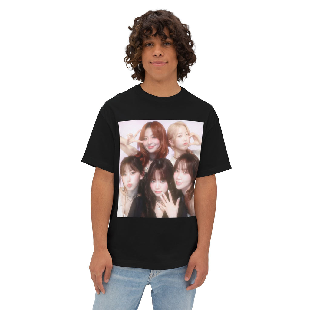 Photo-Print Boxy Tee — Kpop girl group Graphic T-Shirt