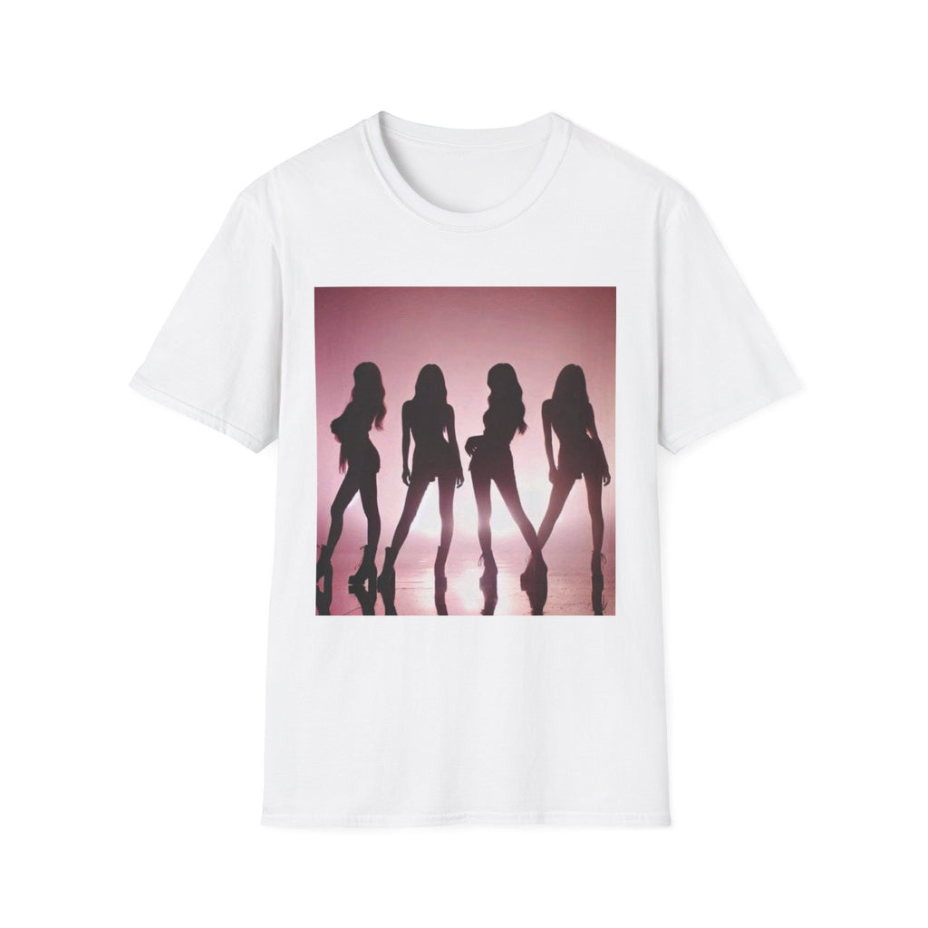 Silhouette Graphic T-Shirt – Retro Pink Dance Crew Tee