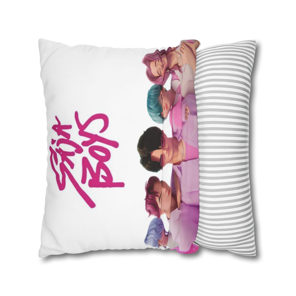 Pastel K-Pop Group Square Pillowcase \Saja Boy